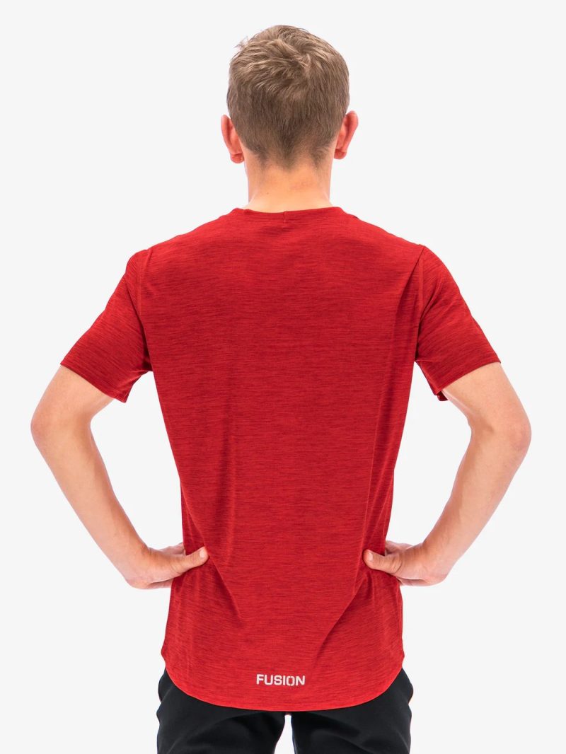 fusion mens c3 t shirt heren back red