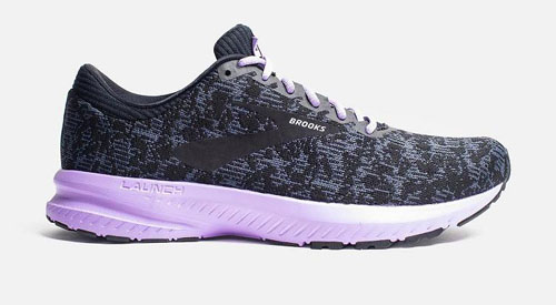 brooks launch 6 black purple w1