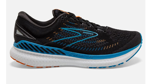 brooks glycerin 19 gts black white blue 034 m1