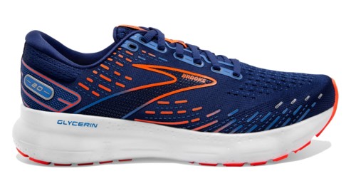 brooks glycerin gts 20 m blauw oranje